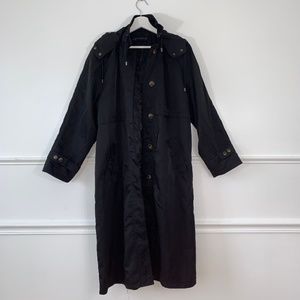 ZARA women maxi jacket size s hoodie buttons